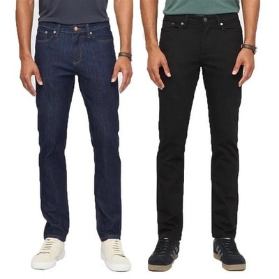 Herren Slim Fit Stretch Jeans Gerades Bein Freizeit Denim Hose Baumwolle Denim Hose