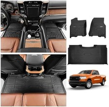 All Weather Floor Mats for Dodge Ram 1500 Crew Cab 2019-2024