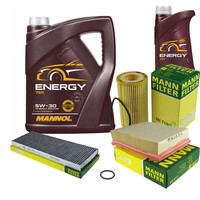 Inspektionspaket 6L Mannol Energy 5W-30 FüR Opel Vectra B Caravan 2.0 Dti 16V