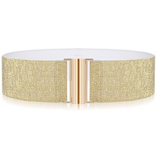 Mabor Wide Stretchy Elastic Belt for Women Adjustable Waist Belt with Buckle ...