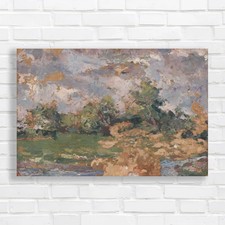Abstract Landscape Textured Nature Canvas Print Large Picture Wall Art