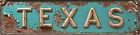 Rustic Texas Metal Tin Sign 4x16 in Vintage Wall Art with for Home Door Garde...