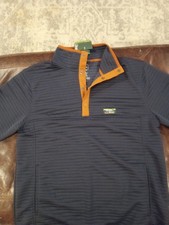 MEN'S L. L. BEAN AIR LIGHT KNIT PULLOVER NAVY BLUE MEDIUM NEW WITH TAGS