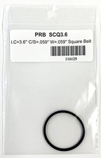 SCQ3.6, PRB Square Cut Belt for VCR, Cassette, CD Drive or DVD Drive SCQ 3.6