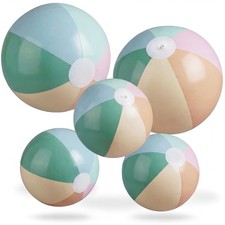 5 Pcs Inflatable Beach Balls 24 16 Inch Pastel PVC Large Beach Balls Bulk B...
