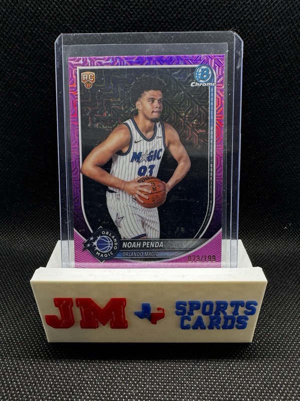 NOAH PENDA 2025-26 Bowman Basketball Mega Box FUCHSIA MOJO REFRACTOR RC /199