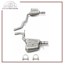 2x Endschalldämpfer für Audi A6 + Avant 4F 2.4i 3.0i 2.8 3.2 FSi Auspuff Endtopf