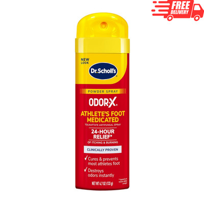Dr. Scholl s Odor X Athlete s Foot Powder Spray 4.7oz