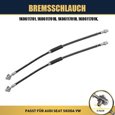 2x Bremsschlauch vorne für VW Audi Seat Skoda Octavia 1K0611701K Bremsschläuche