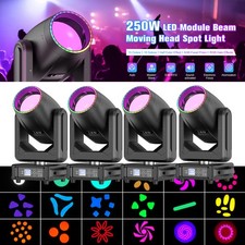 250W Beam Moving Head Light 48 Prism Gobo RGBW dj Disco Stage Light with Case