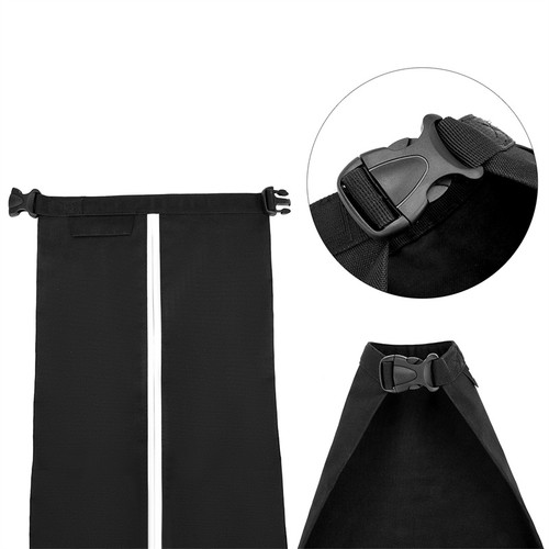 200cm Ski Towing Bag With Wheels For Air Travel Folding Outdoor Equipment Black - Picture 8 of 9
