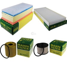 MANN-FILTER Inspektionspaket für Peugeot 807 2.0 HDi Citroën C8 Ulysse
