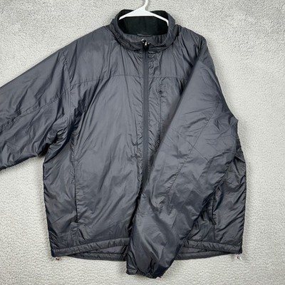 L.L. Bean Jacket Mens XL Tall Black Windbreaker Insulated Full Zip Pockets EUC