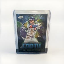 2025 Topps Chrome Cosmic Pete Crow Armstrong Earth Planetary Pursuit SSP Cubs