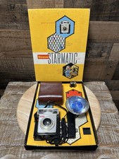 Vintage Kodak Brownie Starmatic Camera Outfit w/ Flash, Case  Original Box