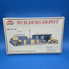 BUILDERS SUPPLY DEPOT BUILDINGS KIT HO Scale Model Power New Sealed 418