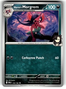 Pokemon SV10: Destined Rivals card 135/182 Marnie's Morgrem