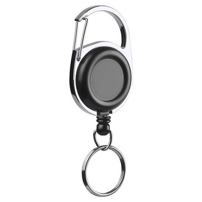 Retractable Key Lanyard with ABS Construction and Multiple Mount Options