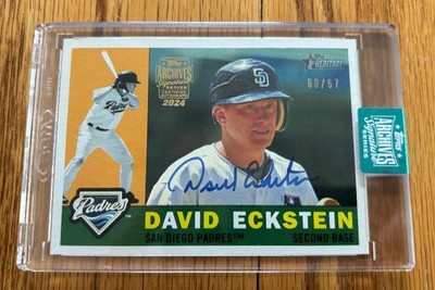 2024 Topps Archives Signature Series David Eckstein /67 - 1960 DESIGN - STL SD