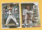 Topps Bowman Chrome Konnor Griffin Pirates Draft 1st Ed 2024 2 Cards