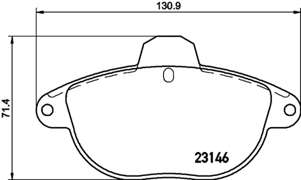 Hella Pagid Bremsbelagsatz Scheibenbremse 8DB 355 019-281 FüR CitroËN Xantia 16V-image