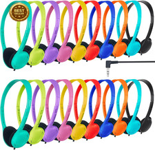 30 Pack Class Set Headphones for Students School Classroom
