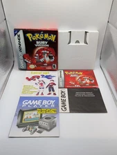 CLEAN Pokemon Ruby Nintendo Game Boy Advance GBA Authentic Box And Manual Only 