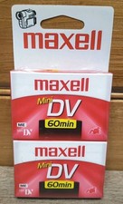 New Sealed- Maxell 2Pack Mini DV 60 Min ME Camcorder Tapes