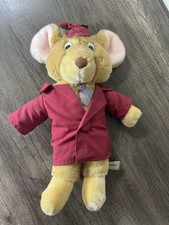 1986 Disney BASIL Mouse Stuffed Animal Plush Toy The Great Mouse Detective 15  