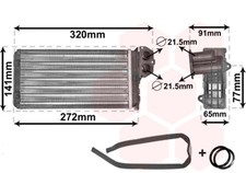 Wärmetauscher Innenraumheizung *** IR PLUS *** VAN WEZEL 40006199 für PEUGEOT 2A