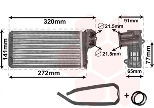 WäRmetauscher Innenraumheizung *** Ir Plus *** Van Wezel 40006199 FüR Peugeot 2A-image
