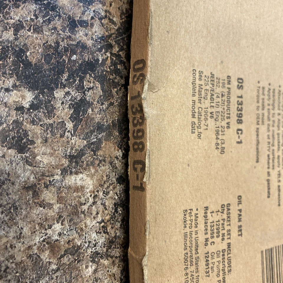 ¡Juego de cárteres de aceite de motor Fel-Pro OS 13398 C-1! ¡Envío gratis! Foto 3 de 4