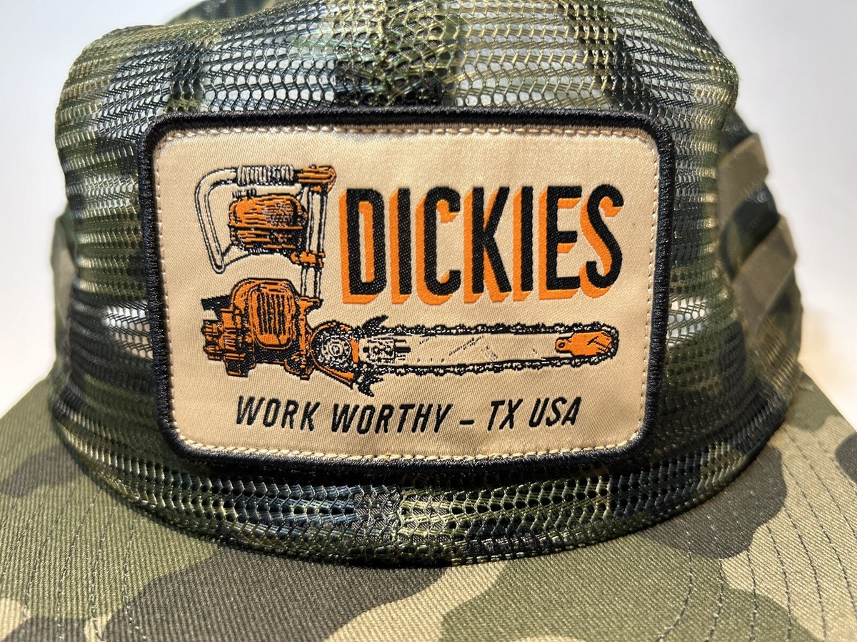 Dickies SnapBack Mesh Trucker Hat Mens Green-Camo Chainsaw Dickies SnapBack Mesh Trucker Hat Mens Green-Camo Chainsaw