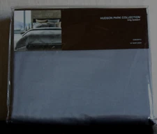 Hudson Park Luxury Bedding Concerto King Bedskirt Charcoal Gray 16" Skirt Drop