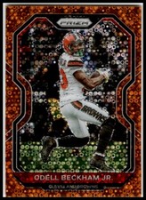 2020 Panini Prizm #57 Odell Beckham Jr. Orange Prizm Disco