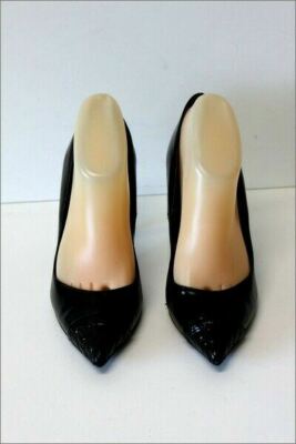 Escarpins Texto Pointus Cuir Noir Talons Hauts - Taille 39, Très Bon état
