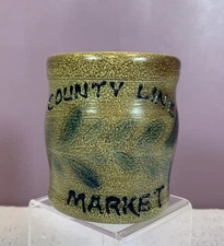 Pottery Jug Salt Glaze Maple City Small Vase 2007 County Line Market Monmouth IL