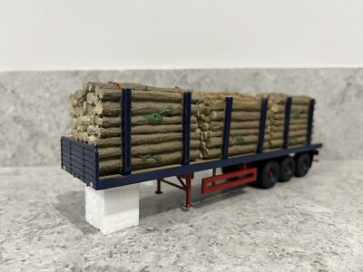 Corgi - Tri-Axle Flatbed Trailer & Log Load - Jos Millican - CC11905 - New/Mint