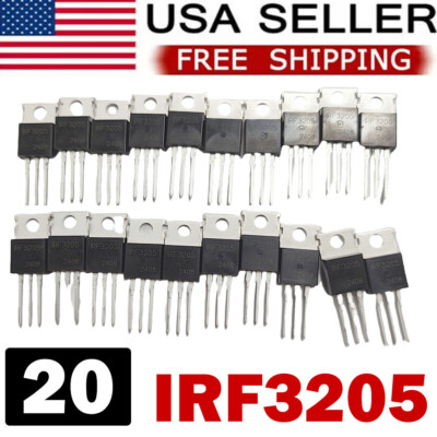 20pack IRF3205 IR MOSFET N-CHANNEL 55V/110A TO-220 Power Transistor IRF NEW