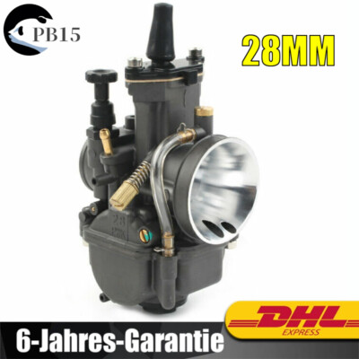 Durchmesser 28mm Universal Flachschieber Motorrad Vergaser PWK28mm mit Power Jet
