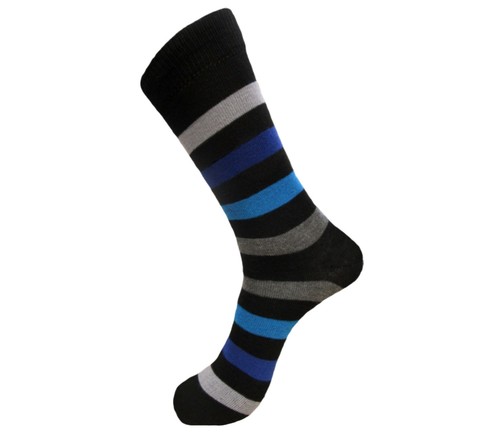 6 PK MEN'S DRESS SOCKS FIRST QUALITY AMERICAN SIZE 10-13 COTTON NOVELTY SOCKS - Picture 4 of 8