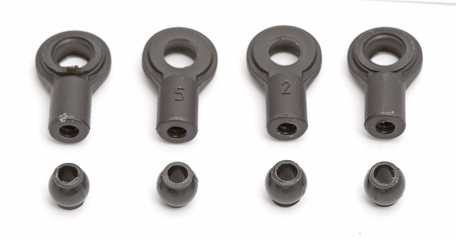 Team Associated Plastic Ball & Eyelet - AS 25606 Mini MGT 3.0 MMGT