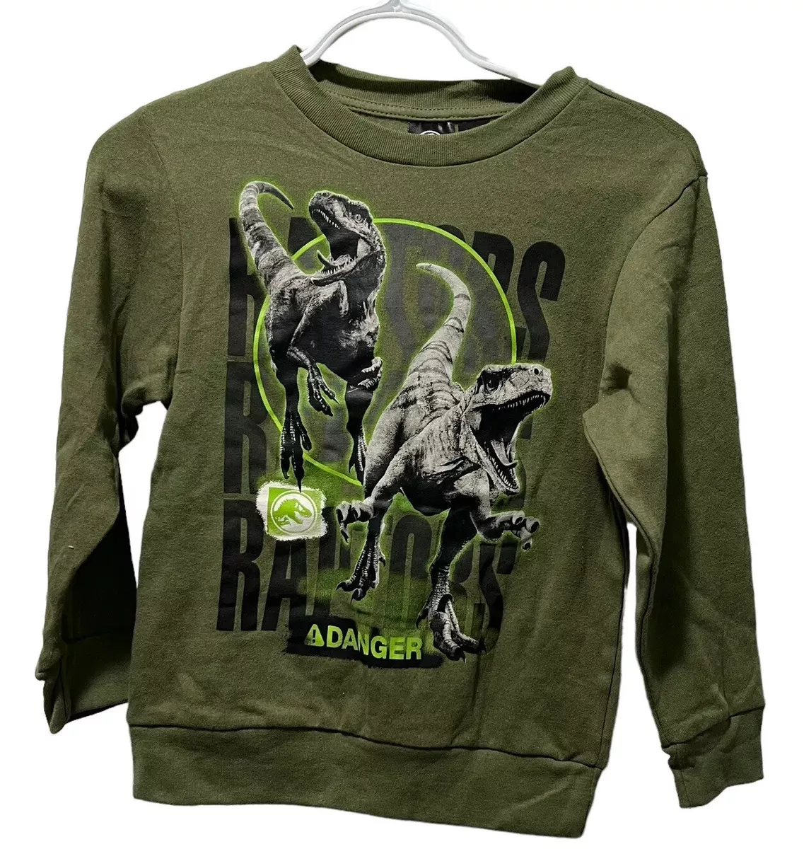 Jurassic World Dominion Velociraptor Raptor Dinosaur Sweatshirt Jurassic  Park S | eBay