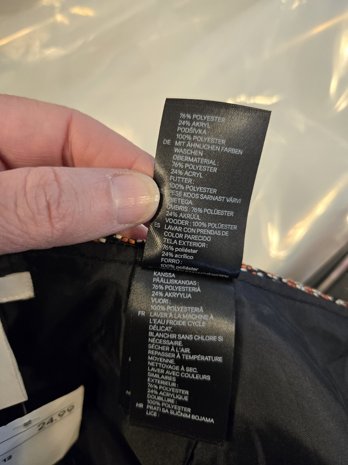 Skirt Women's Size 12 H&M Orange Black Pattern Casual Mini Skirt Whimsigoth  thumbnail 10