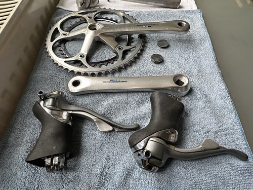 Vintage Shimano 600 Ultegra Tricolor 6400 8-speed Groupset 11-34 Cassette - Picture 4 of 7