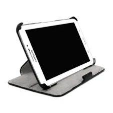MaximalPower Heat-Setting Black Leather Folio For Samsung Galaxy Tab 3 7.0" T210