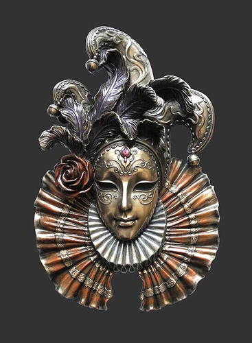 Venetian Mask La Giullare Jester Wall Decor Carnival Venice Masquerade 20434