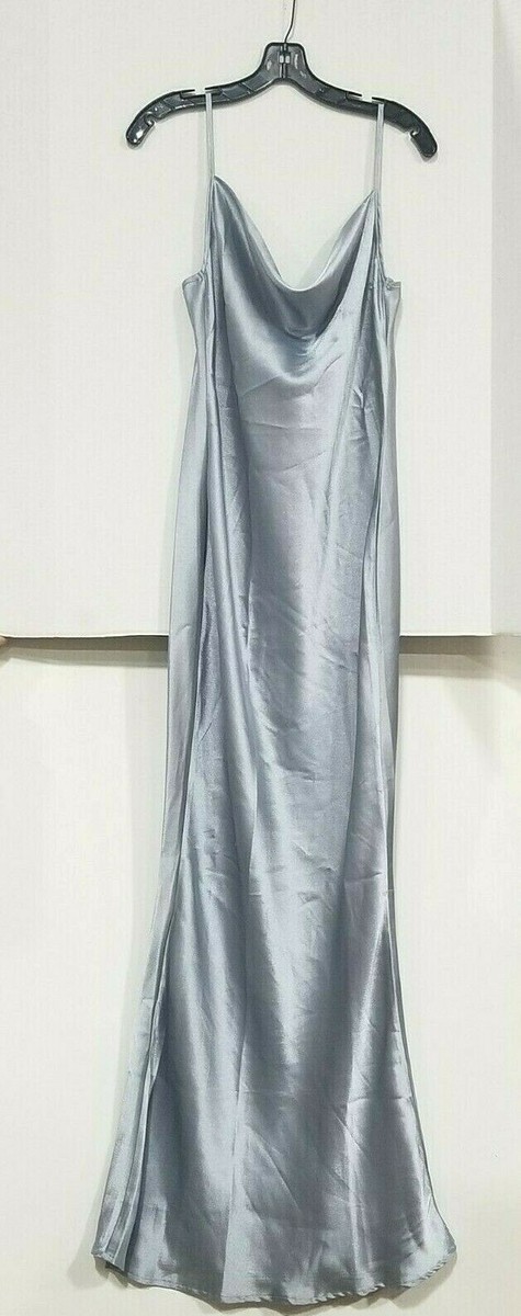 keisha maxi dress Pretty Lavish Bridal Keisha satin drape cowl neck cami maxi dress in ivory