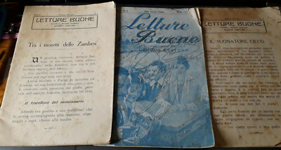 Letture Buone n.7/8/9 Anni '30! Editrice Marchese e Campora!  