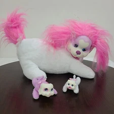 Just Play Puppy Surprise 2 Babies Whote Pink 12" Stuffed Animal Toy 2014